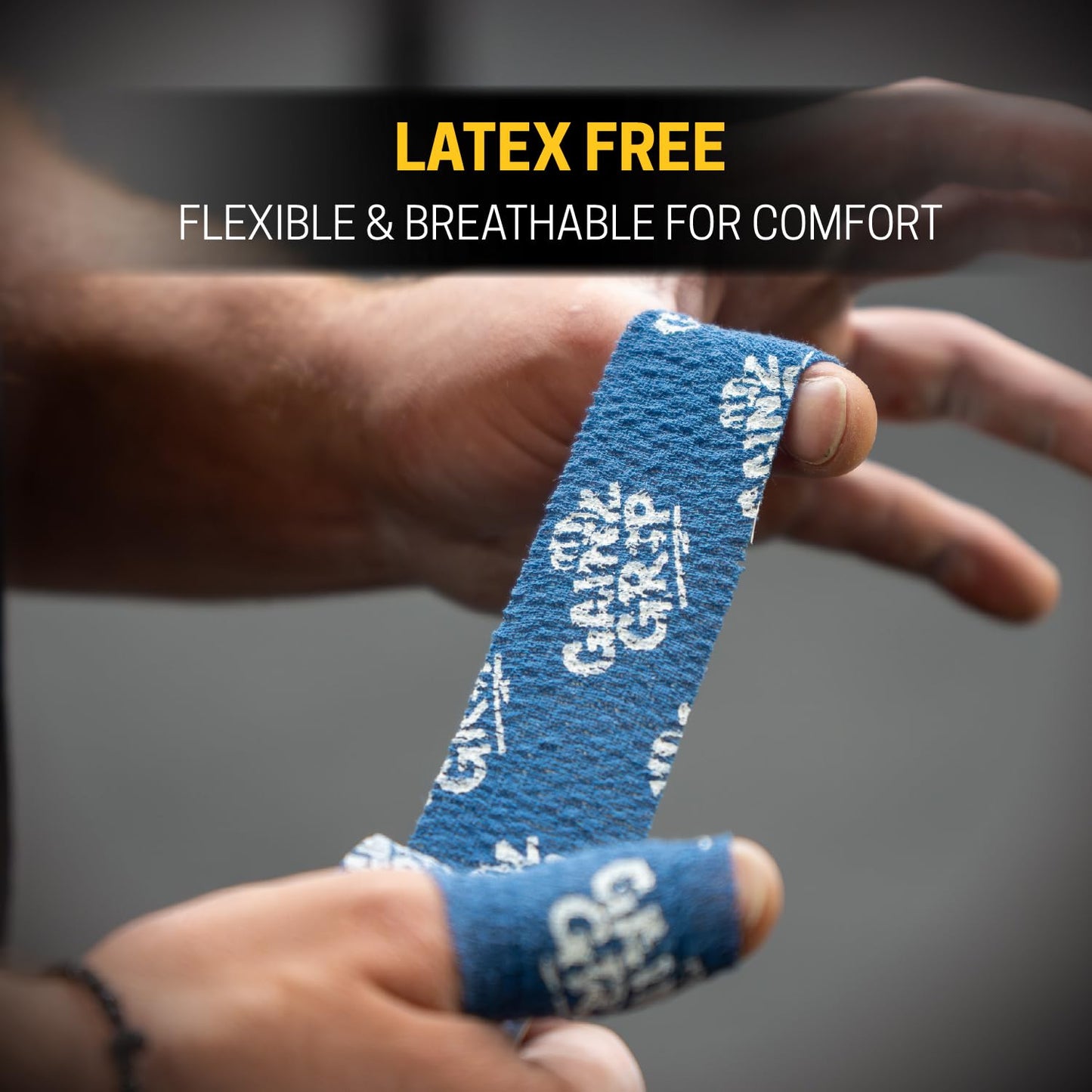 GainzGrip Hook Grip Tape - 4 Rolls Thumb Tape for Weightlifting, CrossFit, Olympic Lifting, Powerlifting & Barbell Training